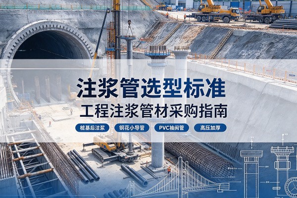 青秀注浆管选型标准