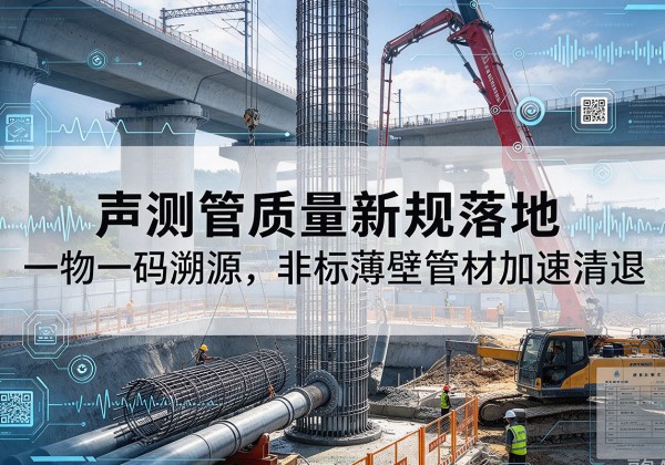青秀声测管质量新规落地，一物一码溯源，非标薄壁管材加速清退